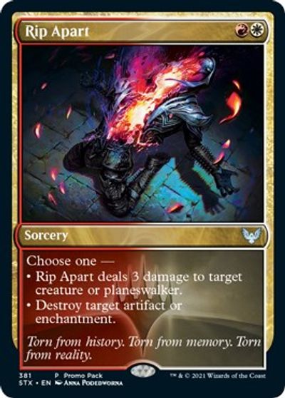 Rip Apart (Promo Pack) [Strixhaven: School of Mages] | Arkham Games and Comics