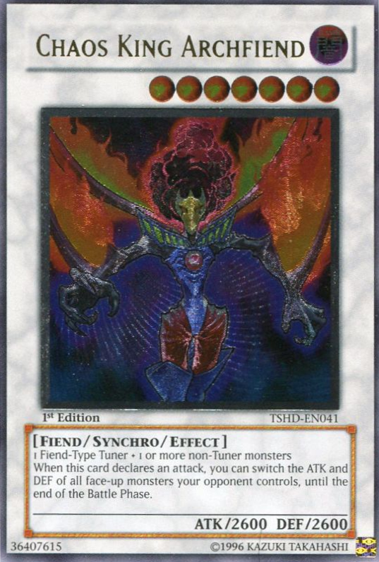 Chaos King Archfiend [TSHD-EN041] Ultimate Rare | Arkham Games and Comics