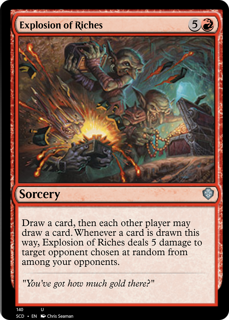 Explosion of Riches [Starter Commander Decks] | Arkham Games and Comics
