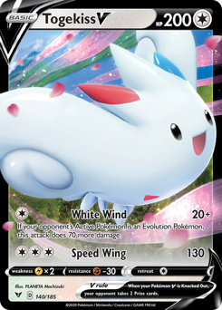 Togekiss V (140/185) [Sword & Shield: Vivid Voltage] | Arkham Games and Comics