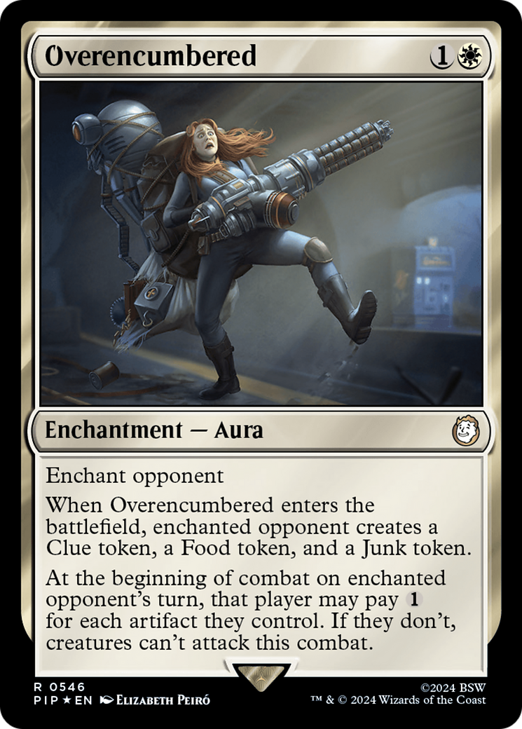Overencumbered (Surge Foil) [Fallout] | Arkham Games and Comics