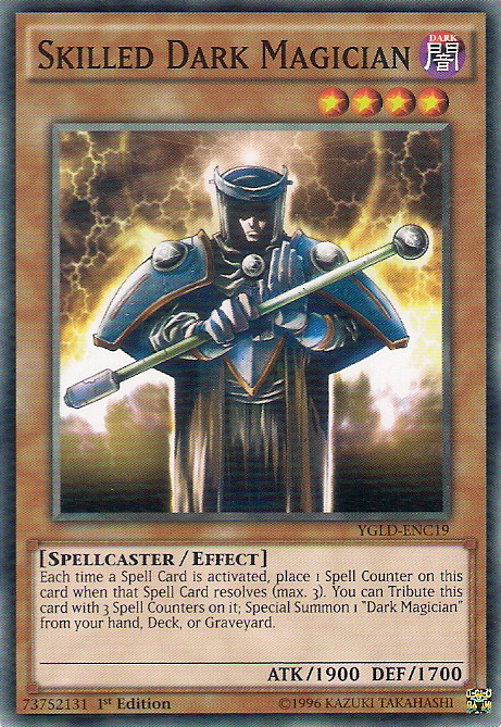 Skilled Dark Magician [YGLD-ENC19] Common | Arkham Games and Comics