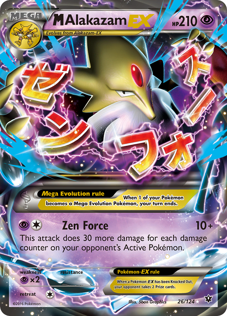 M Alakazam EX (26/124) [XY: Fates Collide] | Arkham Games and Comics