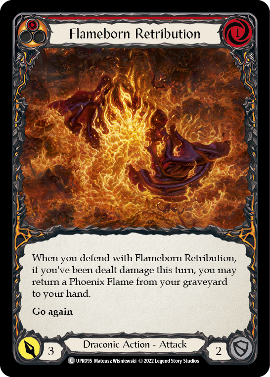 Flameborn Retribution [UPR095] (Uprising)  Rainbow Foil | Arkham Games and Comics