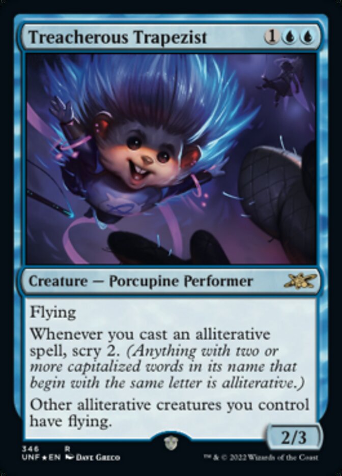 Treacherous Trapezist (Galaxy Foil) [Unfinity] | Arkham Games and Comics