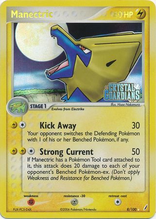 Manectric (8/100) (Stamped) [EX: Crystal Guardians] | Arkham Games and Comics