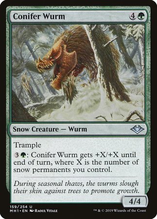 Conifer Wurm [Modern Horizons] | Arkham Games and Comics