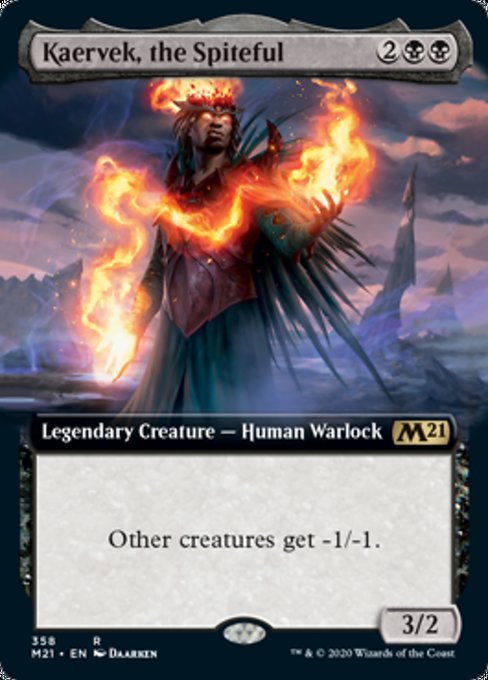 Kaervek, the Spiteful (Extended Art) [Core Set 2021] | Arkham Games and Comics