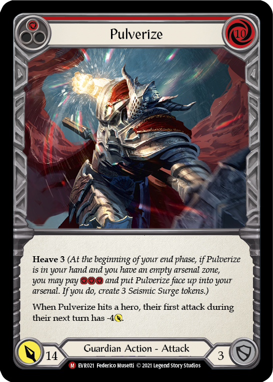 Pulverize [EVR021] (Everfest)  1st Edition Rainbow Foil | Arkham Games and Comics