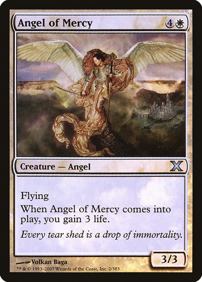 Angel of Mercy (Premium Foil) [Tenth Edition] | Arkham Games and Comics