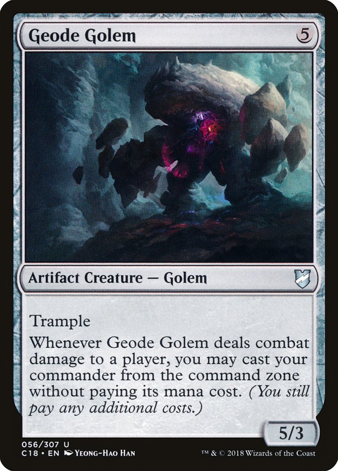 Geode Golem [Commander 2018] | Arkham Games and Comics