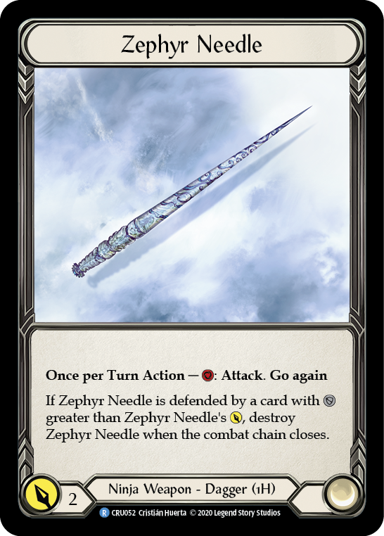 Zephyr Needle [CRU052] (Crucible of War)  1st Edition Normal | Arkham Games and Comics