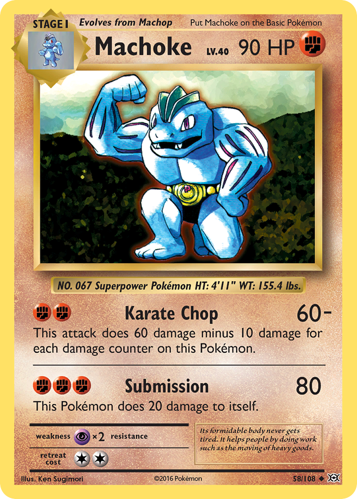 Machoke (58/108) [XY: Evolutions] | Arkham Games and Comics