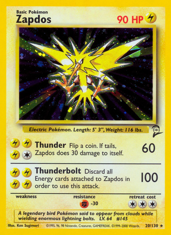 Zapdos (20/130) [Base Set 2] | Arkham Games and Comics