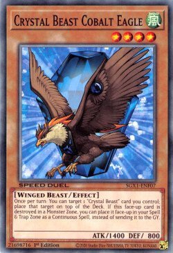 Crystal Beast Cobalt Eagle [SGX1-ENF07] Common | Arkham Games and Comics