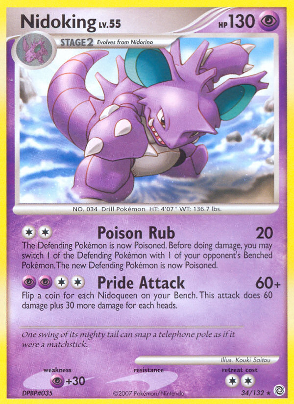 Nidoking (34/132) [Diamond & Pearl: Secret Wonders] | Arkham Games and Comics