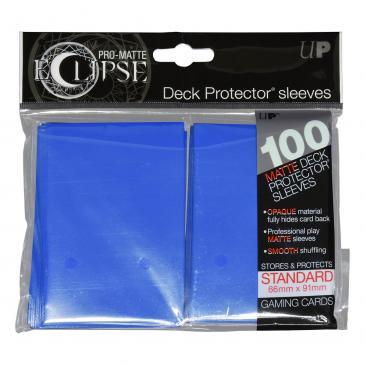 PRO-Matte Eclipse Pacific Blue Standard Deck Protector sleeve 100ct | Arkham Games and Comics
