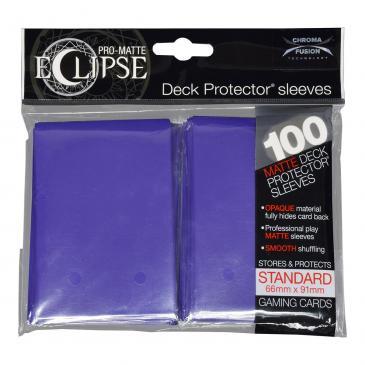 PRO-Matte Eclipse Royal Purple Standard Deck Protector sleeve 100ct | Arkham Games and Comics