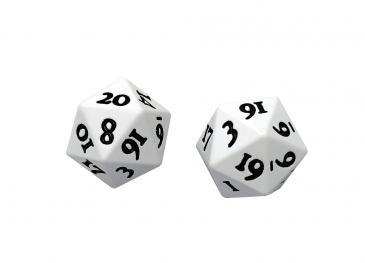Heavy Metal D20 Dice White | Arkham Games and Comics
