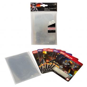 Oversized Clear Top Loading Deck Protector Sleeves 40ct | Arkham Games and Comics
