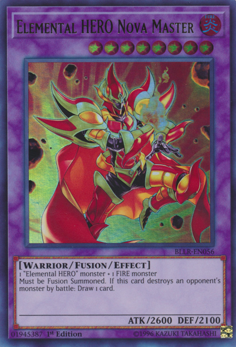 Elemental Hero Nova Master [BLLR-EN056] Ultra Rare | Arkham Games and Comics