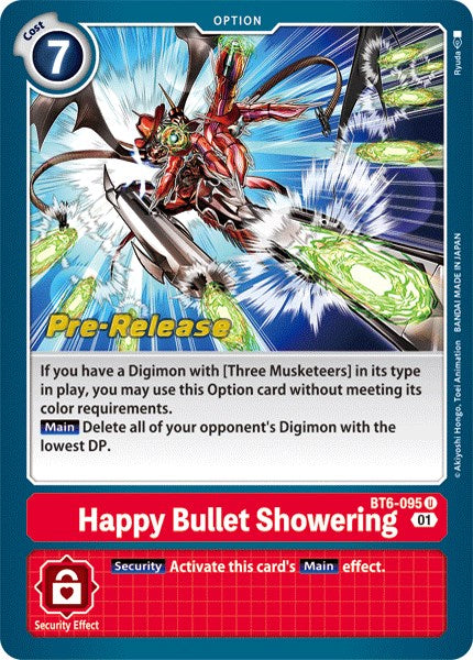 Happy Bullet Showering [BT6-095] [Double Diamond Pre-Release Cards] | Arkham Games and Comics