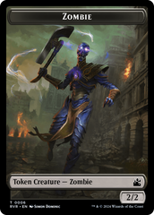 Bird // Zombie Double-Sided Token [Ravnica Remastered Tokens] | Arkham Games and Comics