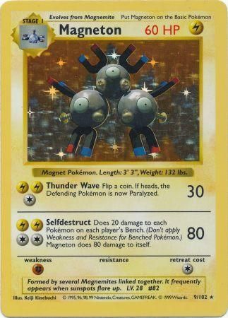 Magneton (9/102) [Base Set Shadowless Unlimited] | Arkham Games and Comics