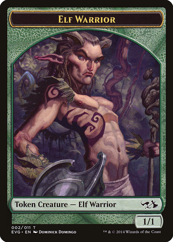 Elf Warrior Token (Elves vs. Goblins) [Duel Decks Anthology Tokens] | Arkham Games and Comics