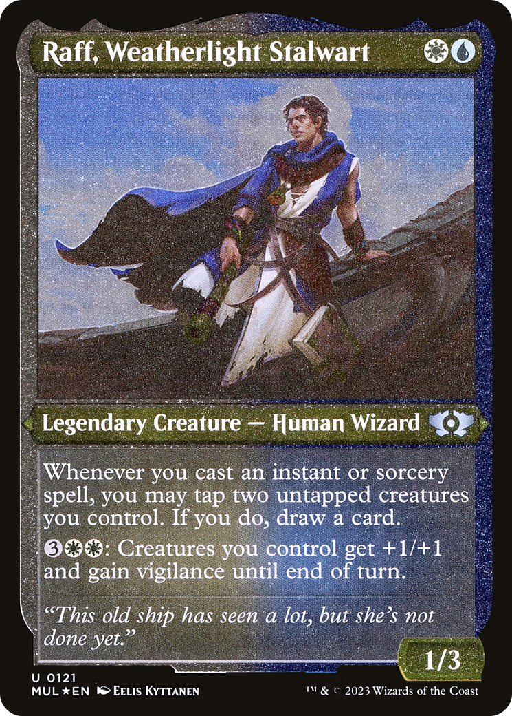 Raff, Weatherlight Stalwart (Foil Etched) [Multiverse Legends] | Arkham Games and Comics