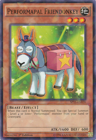 Performapal Friendonkey [SP15-EN026] Shatterfoil Rare | Arkham Games and Comics