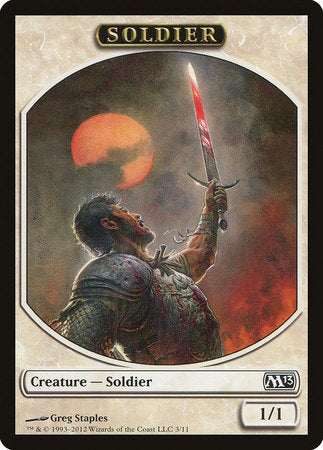 Soldier Token [Magic 2013 Tokens] | Arkham Games and Comics