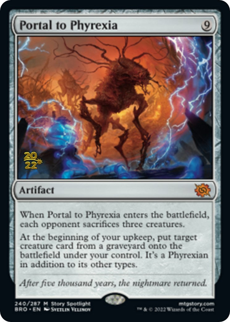 Portal to Phyrexia [The Brothers' War: Prerelease Promos] | Arkham Games and Comics