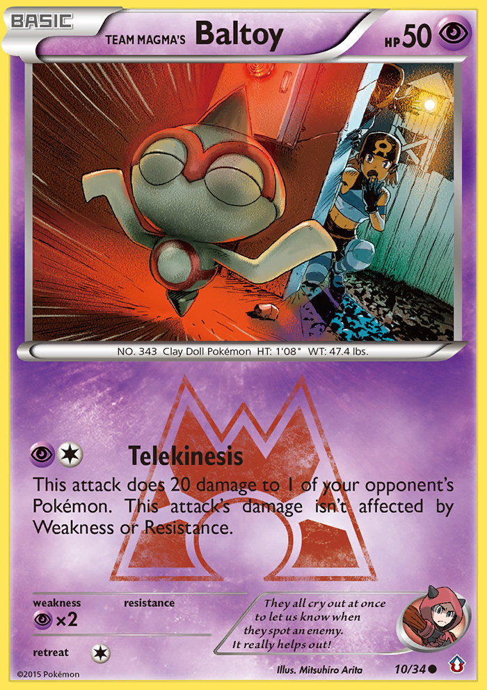 Team Magma's Baltoy (10/34) [XY: Double Crisis] | Arkham Games and Comics