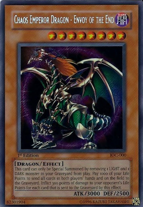 Chaos Emperor Dragon - Envoy of the End [IOC-000] Secret Rare | Arkham Games and Comics