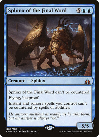 Sphinx of the Final Word [Oath of the Gatewatch] | Arkham Games and Comics