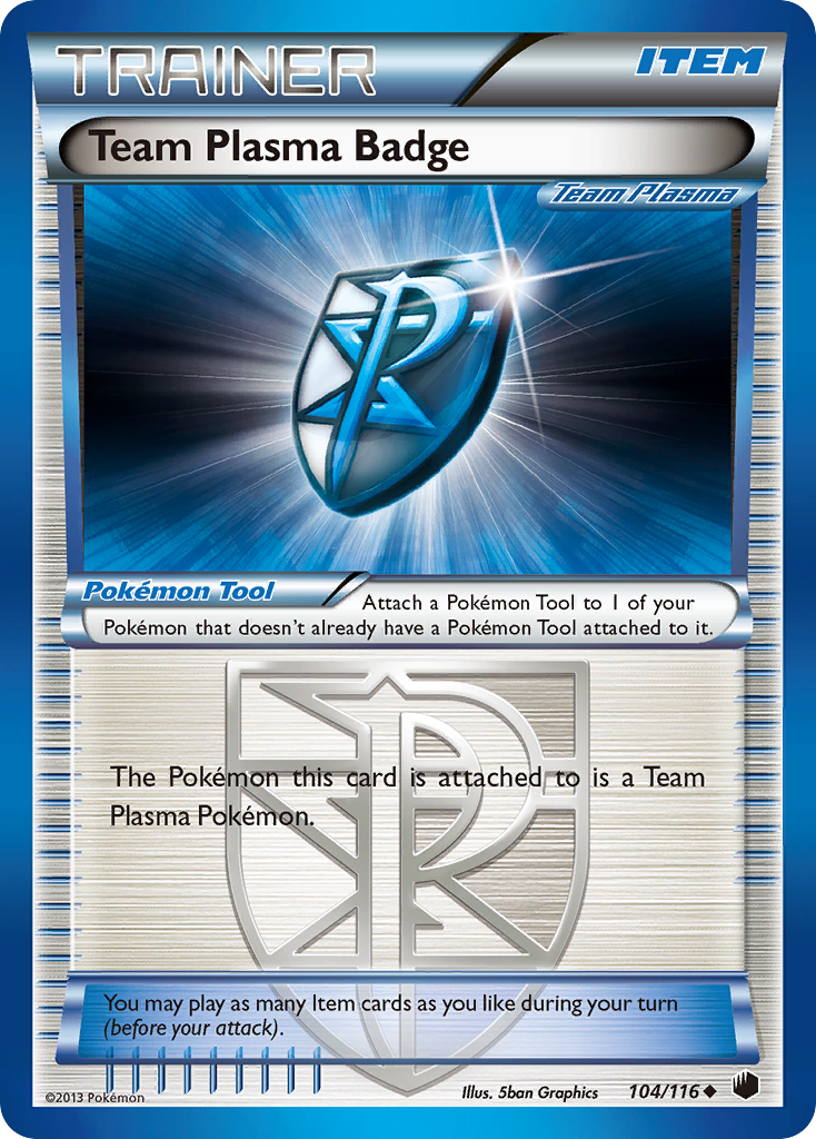 Team Plasma Badge (104/116) [Black & White: Plasma Freeze] | Arkham Games and Comics