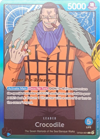 Crocodile (001) [Super Pre-Release Starter Deck: The Seven Warlords of the Sea] | Arkham Games and Comics