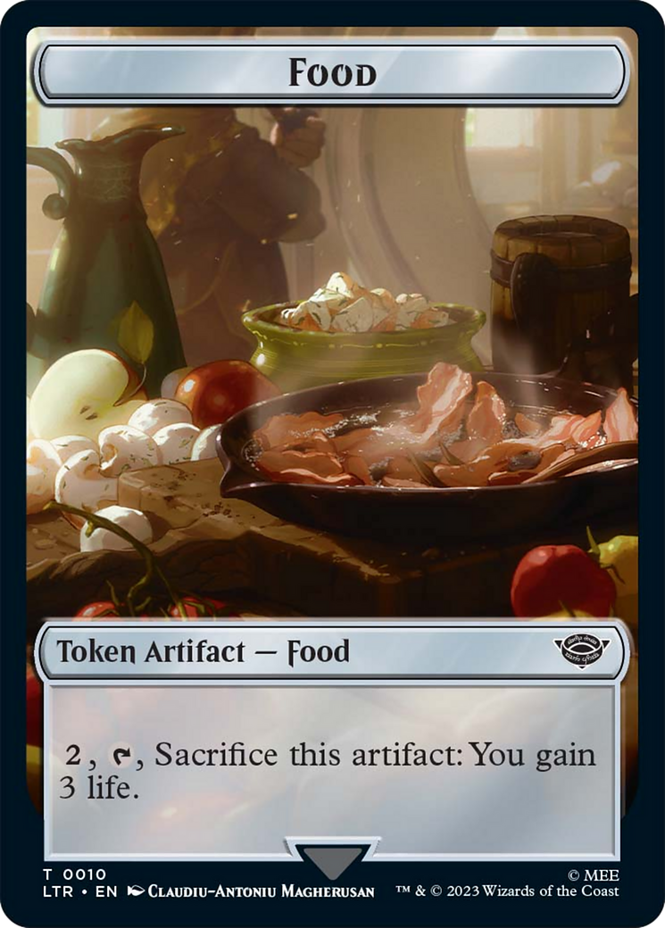 Food (10) // Smaug Double-Sided Token [The Lord of the Rings: Tales of Middle-Earth Tokens] | Arkham Games and Comics