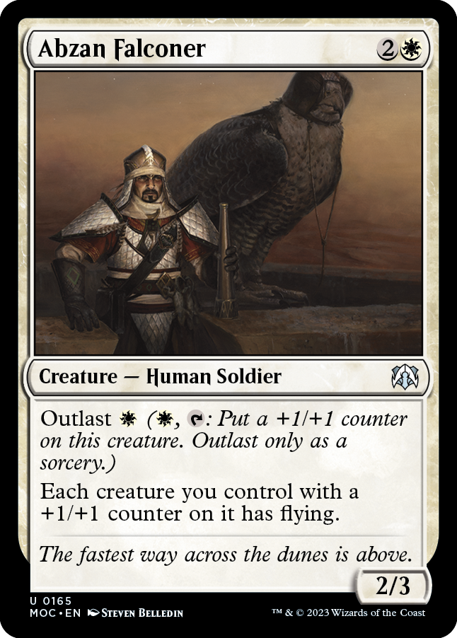 Abzan Falconer [March of the Machine Commander] | Arkham Games and Comics