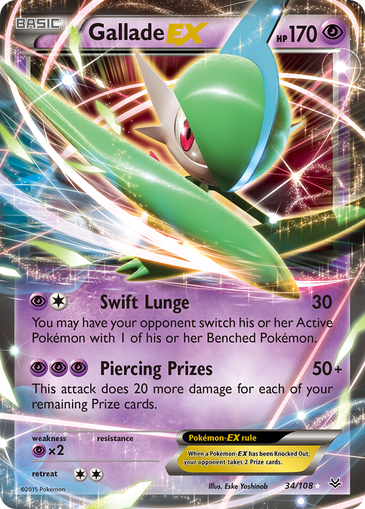 Gallade EX (34/108) [XY: Roaring Skies] | Arkham Games and Comics