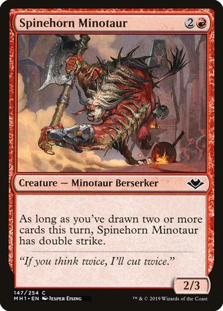 Spinehorn Minotaur [Modern Horizons] | Arkham Games and Comics