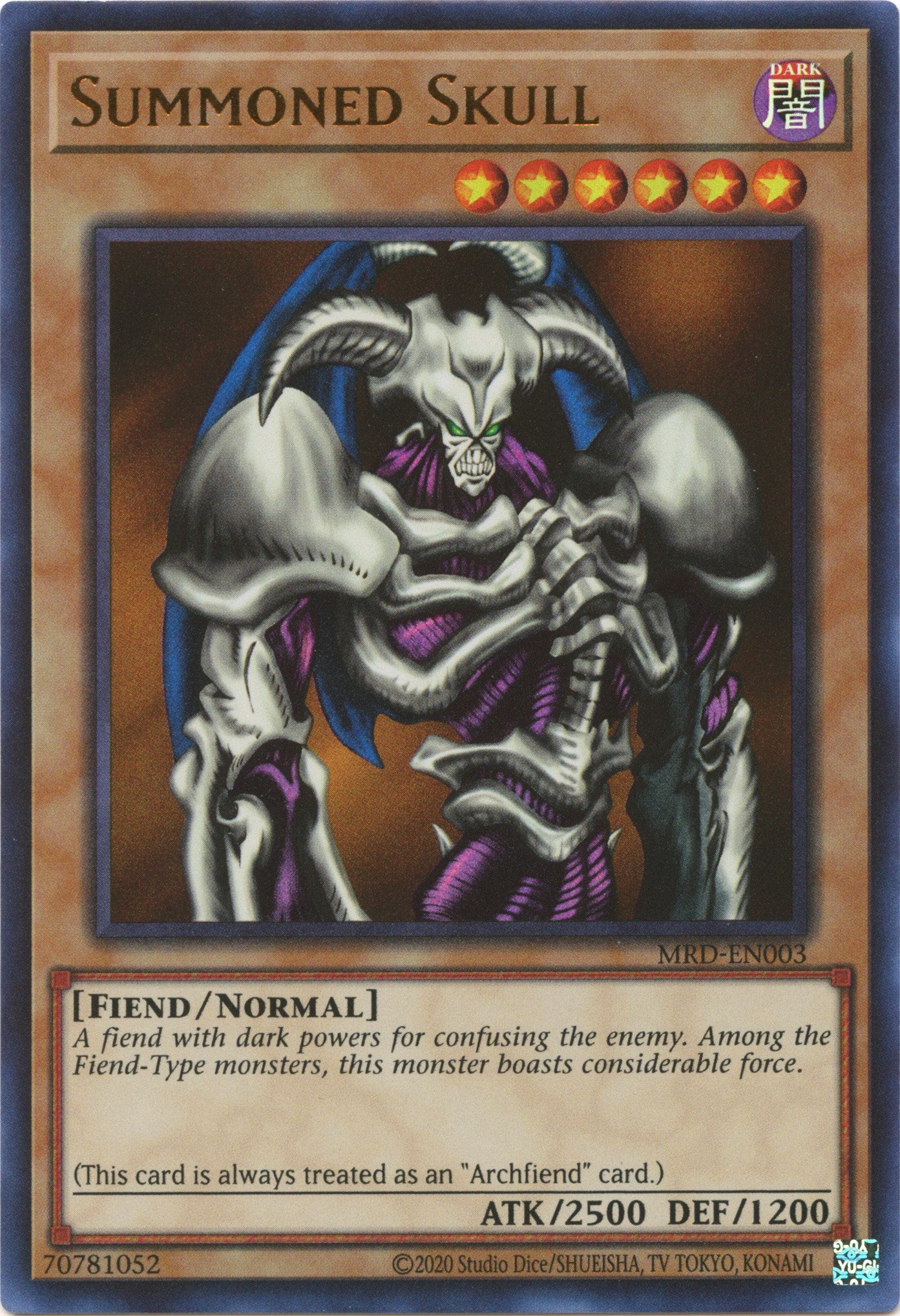 Summoned Skull (25th Anniversary) [MRD-EN003] Ultra Rare | Arkham Games and Comics