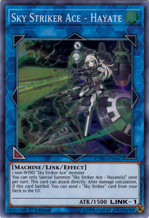 Sky Striker Ace - Hayate [CYHO-EN047] Super Rare | Arkham Games and Comics