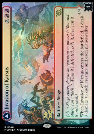 Invasion of Karsus // Refraction Elemental [March of the Machine Prerelease Promos] | Arkham Games and Comics