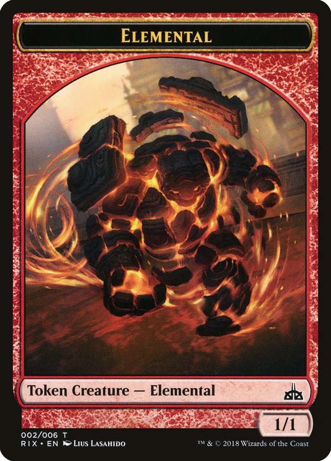 Elemental (002/006) [Rivals of Ixalan Tokens] | Arkham Games and Comics