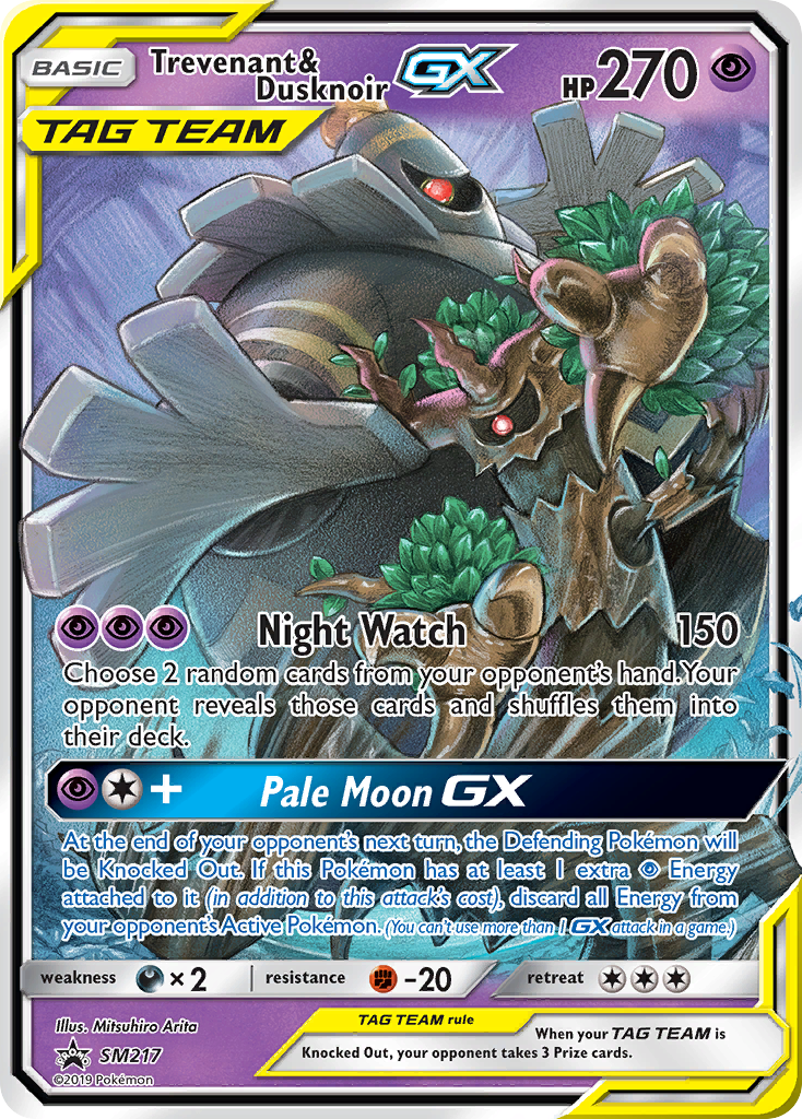 Trevenant & Dusknoir GX (SM217) [Sun & Moon: Black Star Promos] | Arkham Games and Comics