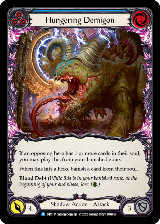 Hungering Demigon (Blue) [DTD174] (Dusk Till Dawn) | Arkham Games and Comics