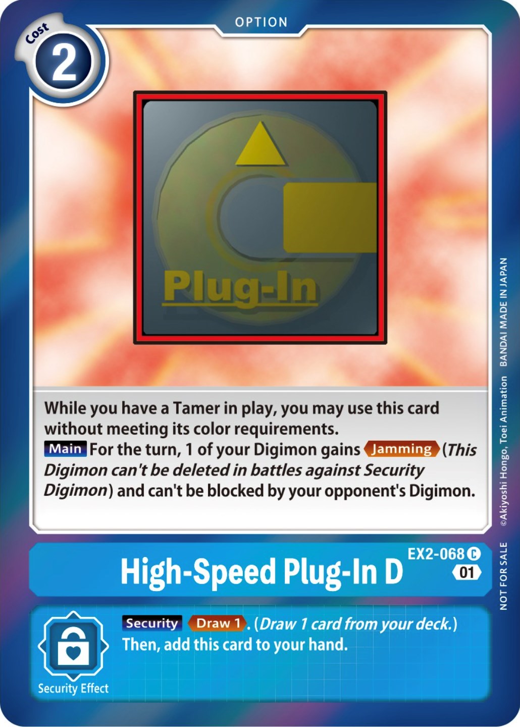 High-Speed Plug-In D [EX2-068] (Event Pack 4) [Digital Hazard Promos] | Arkham Games and Comics