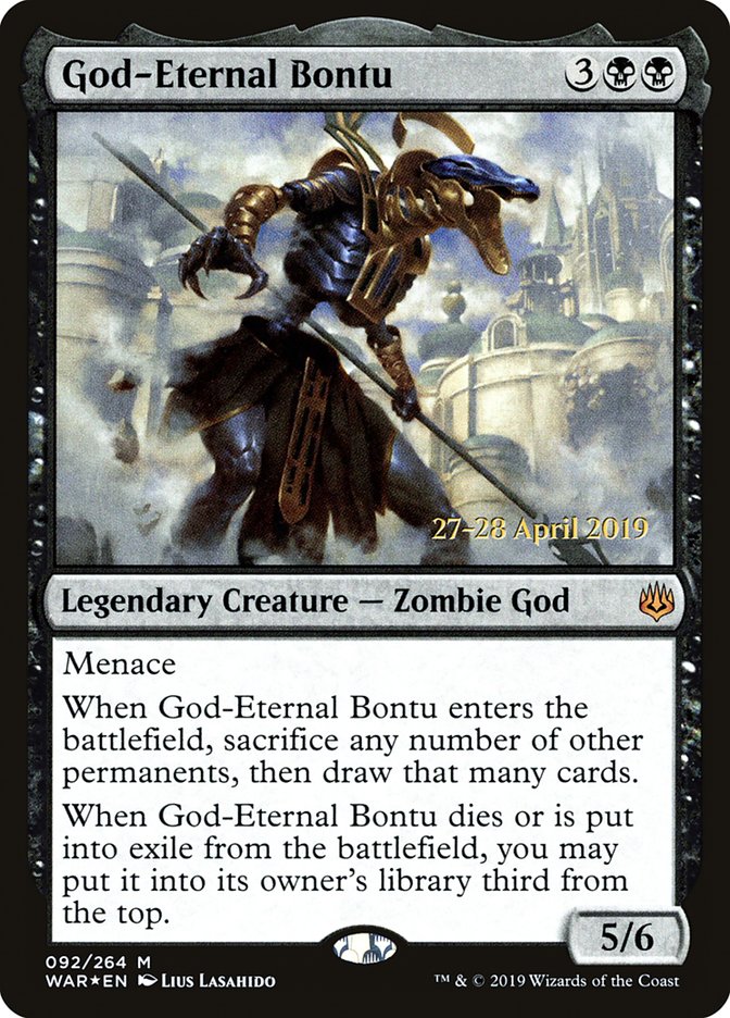 God-Eternal Bontu  [War of the Spark Prerelease Promos] | Arkham Games and Comics